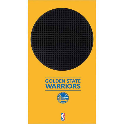 NBA Golden State Warriors Standard - Yellow Xbox Series S Console Skin